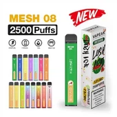 2500 Puhvi esitäytetty nikotiini kertakäyttöinen vape